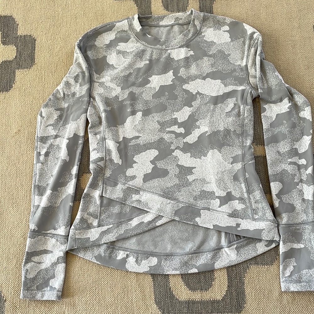 LuLu Lemon Cloud Camo Runners Shirt.